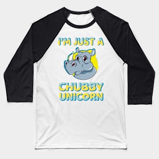 Chubby Unicorn Baseball T-Shirt